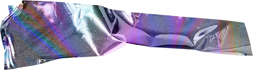 metallic holographic sticker tape shape