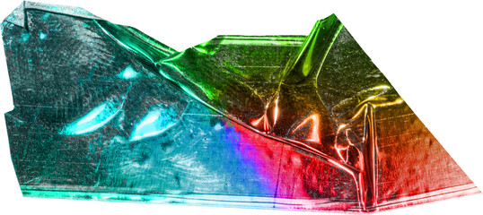 shiny holographic foil sticker snip
