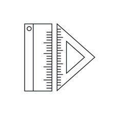 ruler icon design template illustration
