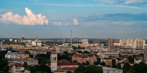 Panorama view cityscape of Plovdiv, Bulgaria