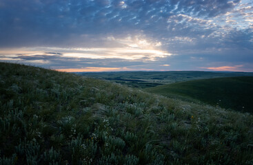 Ural Mountains in the Orenburg region of Russia in June