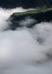fog in the mountains