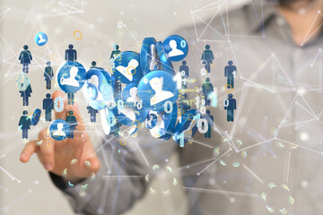 Human resource management and recruitment employment business concept