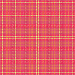 Tartan plaid pattern with texture and warm color.