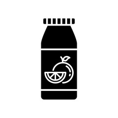 Bottle Orange Juice Icon.