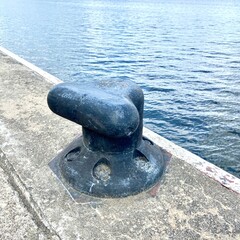 old mooring bollard