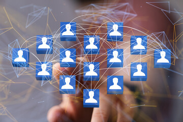 Global network. Blockchain. 3D illustration. Neural networks and artificial intelligence. Abstract