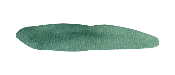 Green grass field ground watercolor clipart. Illustration of summer greenery.. © anntre