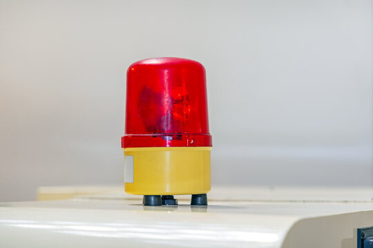 Red Dome Caution Light