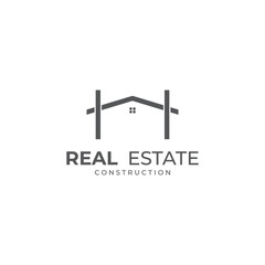 Residential, property, hotel and apartment business logo. With vector illustration concept.