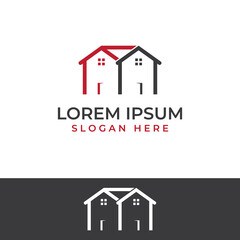 Residential, property, hotel and apartment business logo. With vector illustration concept.