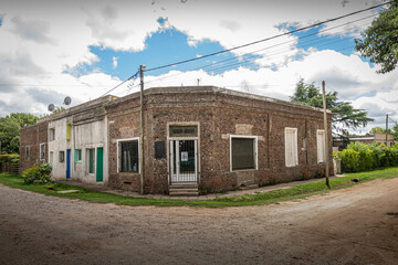 Old constructions in Duggan, an old town in Buenos Aires Province, Argentina