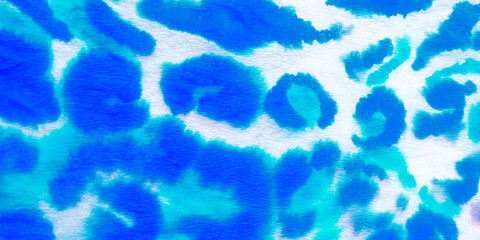 White Cheetah. Water Color Backdrop. Modern