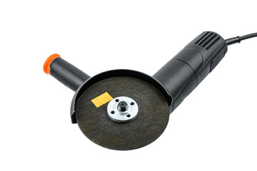 Angle grinder isolated on a white background