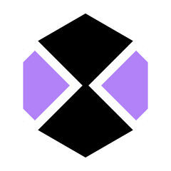 Fototapeta na wymiar art hexagon logo 