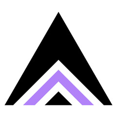Fototapeta premium art triangle logo 