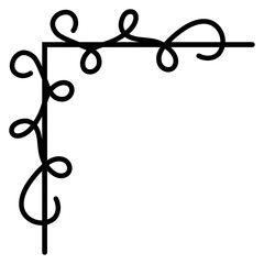 abstract border corner
