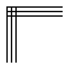 abstract border corner
