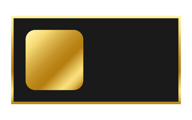 luxury rectangle label
