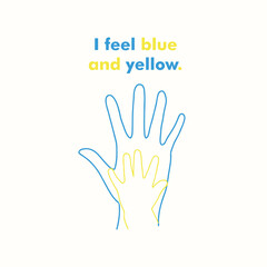 I feel blue and yellow