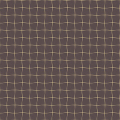 Geometric vector grid with golden squares. Seamless abstract pattern. Modern background with golden lines