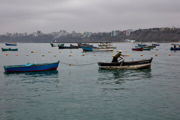Fototapeta na wymiar 307 / 5,000 Resultados de traducción The district of Chorrillos is one of the 43 that make up the province of Lima, located in the homonymous department in Peru. It limits to the North with the distri