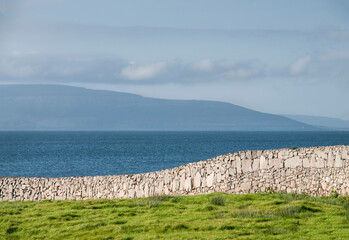 Undulating landscape of Irish Atlantic coast