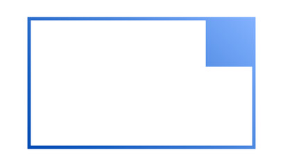 gradient rectangle label frame
