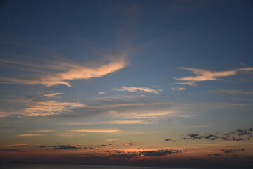 Naklejka na ściany i meble Beautiful sunset in Almyros beach in Corfu,Greece