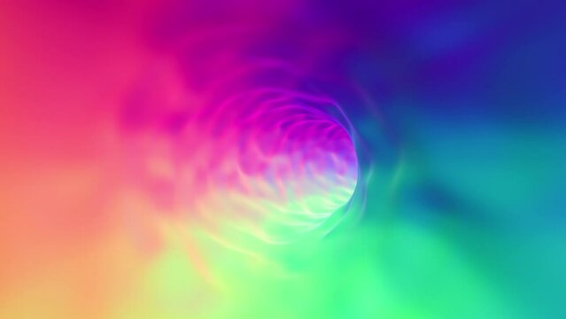 Futuristic infinity colourful tunnel travel animation.