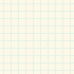 Plaid geometric blue dots over cream background