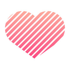 gradient line pattern heart
