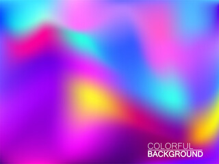 Abstract colorful background with gradient mesh. Bright multicolored design