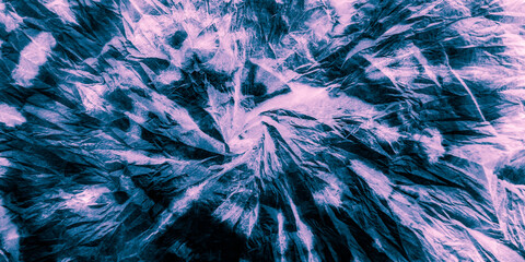 Turquoise Tie Dye. White Studio Art. Monochrome