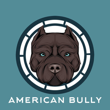 American Bully Dog Logo Or Symbol