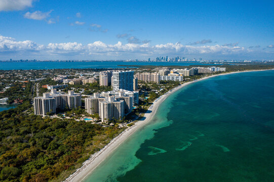 Aerial view: Key Biscayne, Miami, Florida