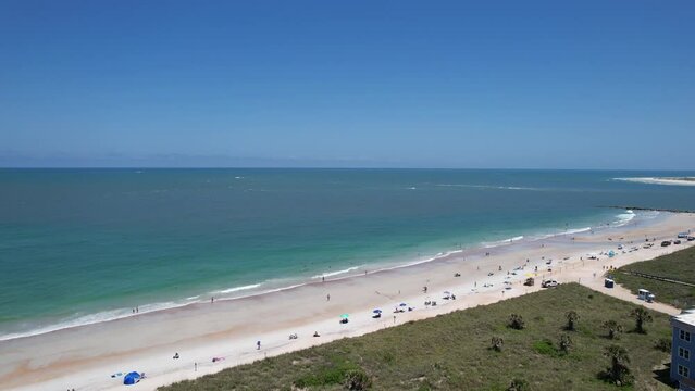 Vilano Beach - St Augustine - Aerial View in Summer