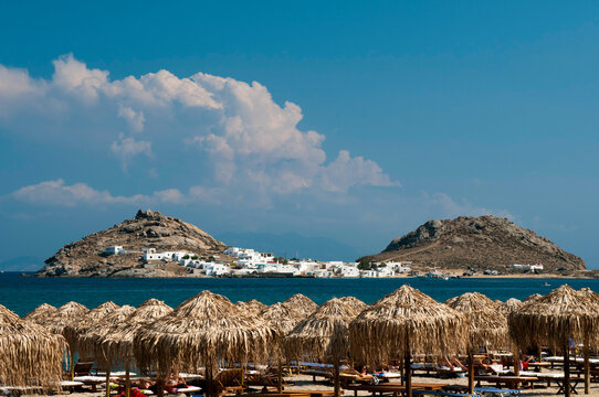 Cape Tarsanas from Kalafati Beach, Mykonos, Cyclades Islands, Greece