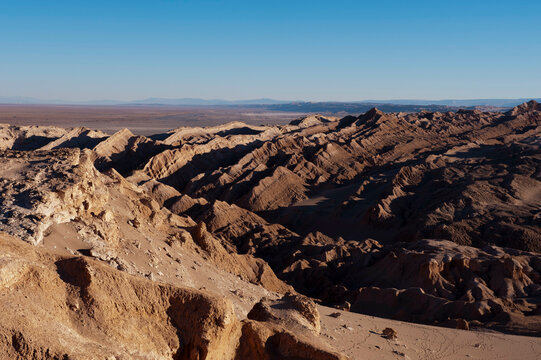 Chile, Atacama Desert, Valle de la Luna landscape