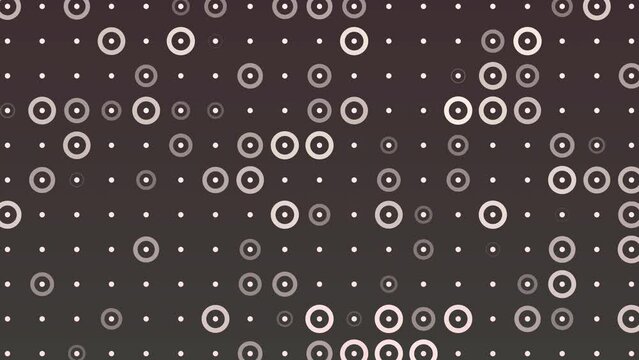 screen full of circles stroke width scaling up and down motion graphics 4K UHD seamless loop background design