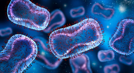 Medical illustration of Monkeypox virus - 3D illustration - 512192988