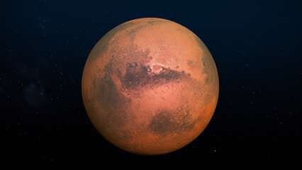 Obraz na płótnie Canvas 3D Rendering 4K Mars Planet
