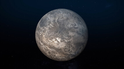 3D Rendering Ceres Planet
