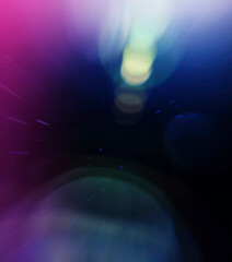 Lens flare space startrails