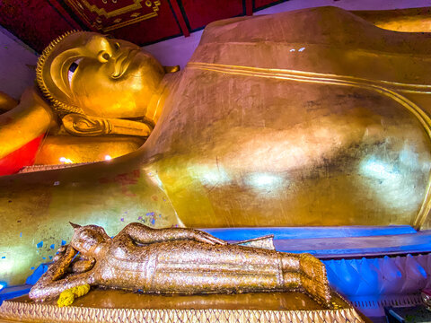 Wat Phra Phutta Saiyat or Wat Phra Phuttha Saiyat in Phetchaburi, Thailand