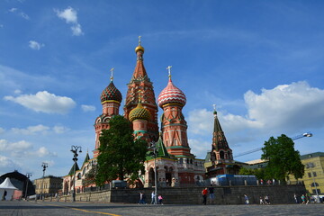 Fototapeta na wymiar summer day in Moscow