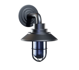 Old retro vintage lamp. 3d render.