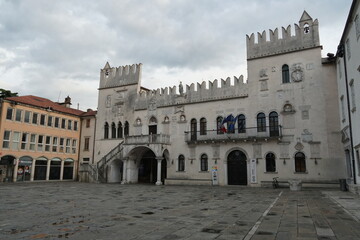 The Praetorian Palace is a 15th-century Venetian Gothic palace in the city of Koper. Located on the southern side of the city's central Tito Square and is city government