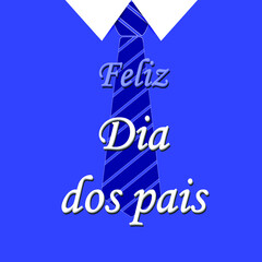 happy father's day card. Translation Happy Father's Day in Portuguese