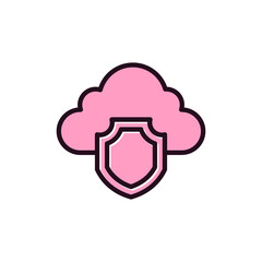 Cloud Security Icon